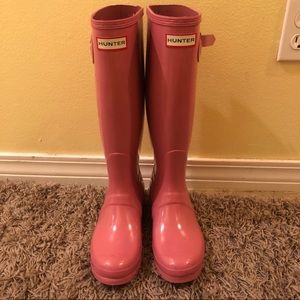 Pink Hunter Rain boots